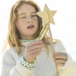 Hot Baguette magique à paillettes Dorée Accessoires De Déguisement