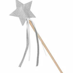 Best Baguette magique à paillettes Argent Accessoires De Déguisement