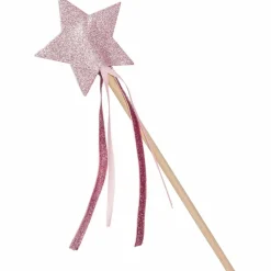 Baguette magique à paillettes Rose Accessoires De Déguisement