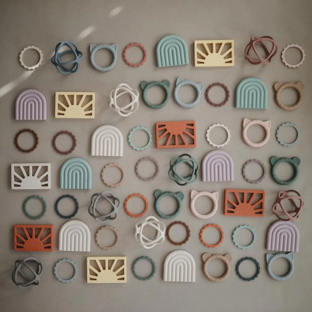 Hot Balle de dentition en silicone Dried thyme Jouet / Anneau De Dentition