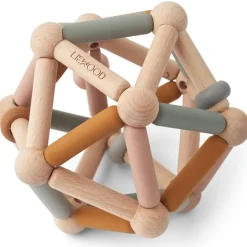 Clearance Balle de préhension 2 en 1 Annemette Mustard Multi Mix Balle / Cube D'Activités