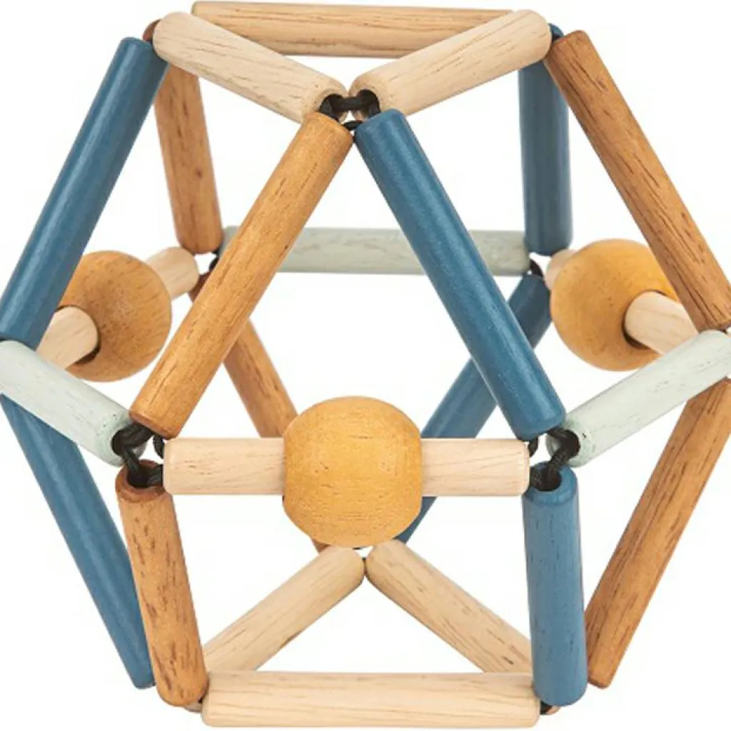 Hot Balle de préhension en bois Bass & Bass Deep blue Grabber Balle / Cube D'Activités