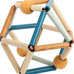 Hot Balle de préhension en bois Bass & Bass Deep blue Grabber Balle / Cube D'Activités