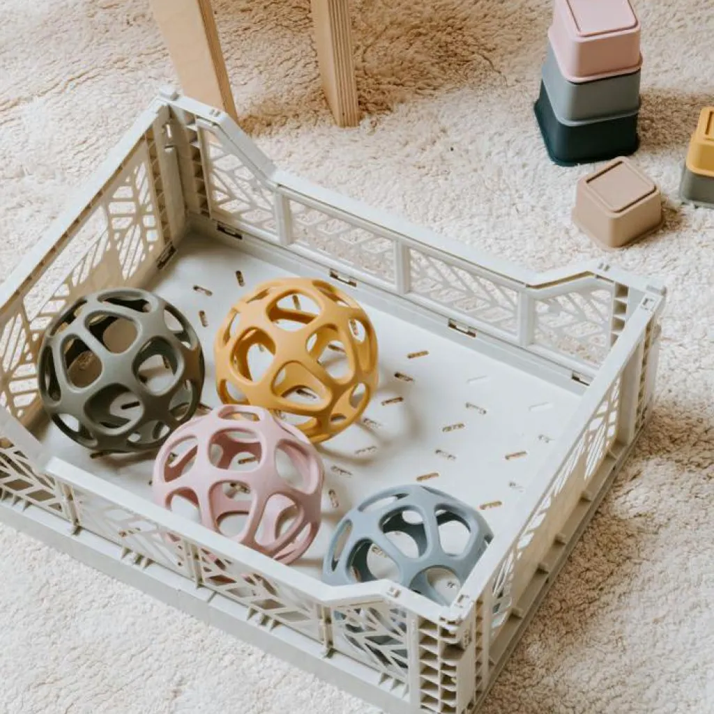 Best Balle de préhension en silicone Ocre Balle / Cube D'Activités