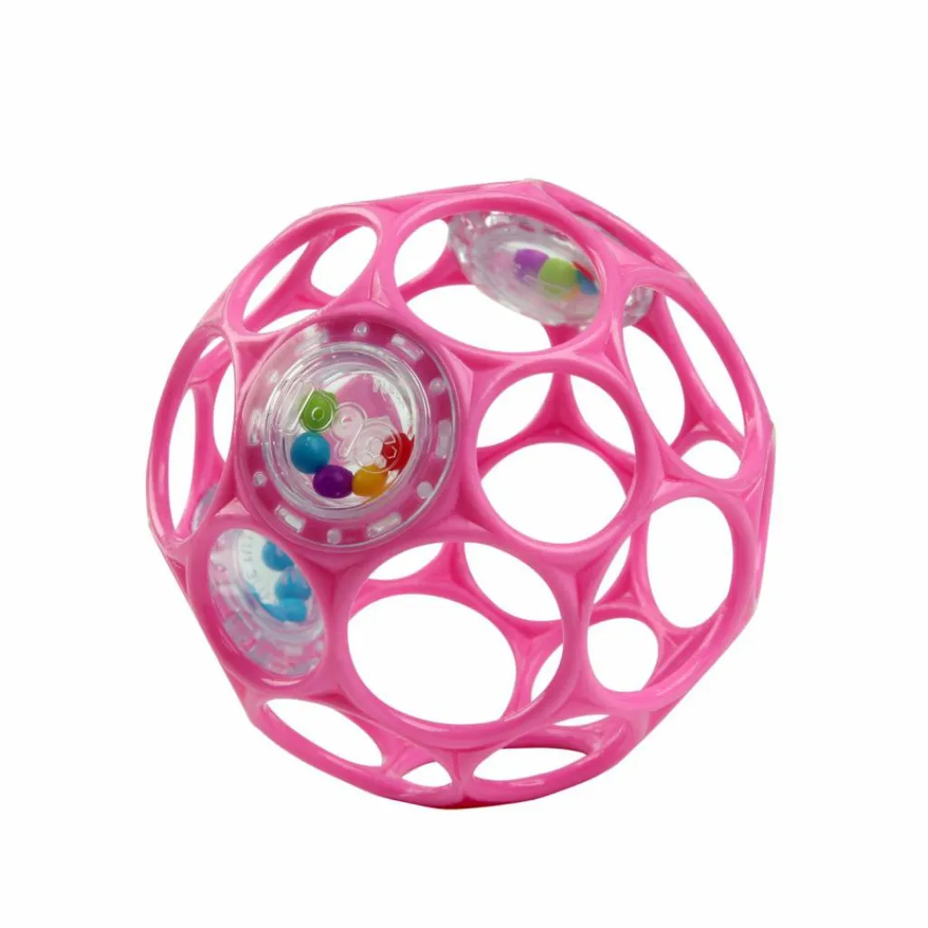 New Balle hochet sensoriel rose Balle / Cube D'Activités