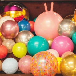 Sale Ballon paillettes Bleu (10 cm) Balle Souple