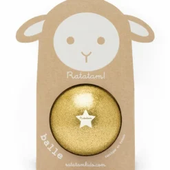 Ballon paillettes Or (10 cm) Balle Souple