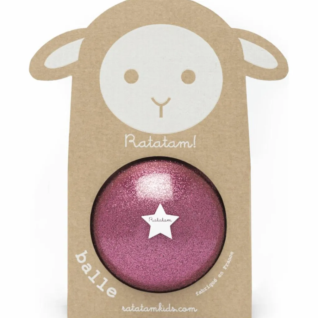 New Ballon paillettes Rose (10 cm) Balle Souple