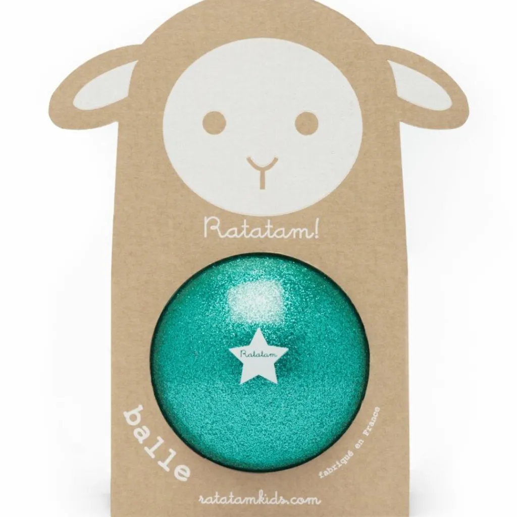 Sale Ballon paillettes Vert (10 cm) Balle Souple