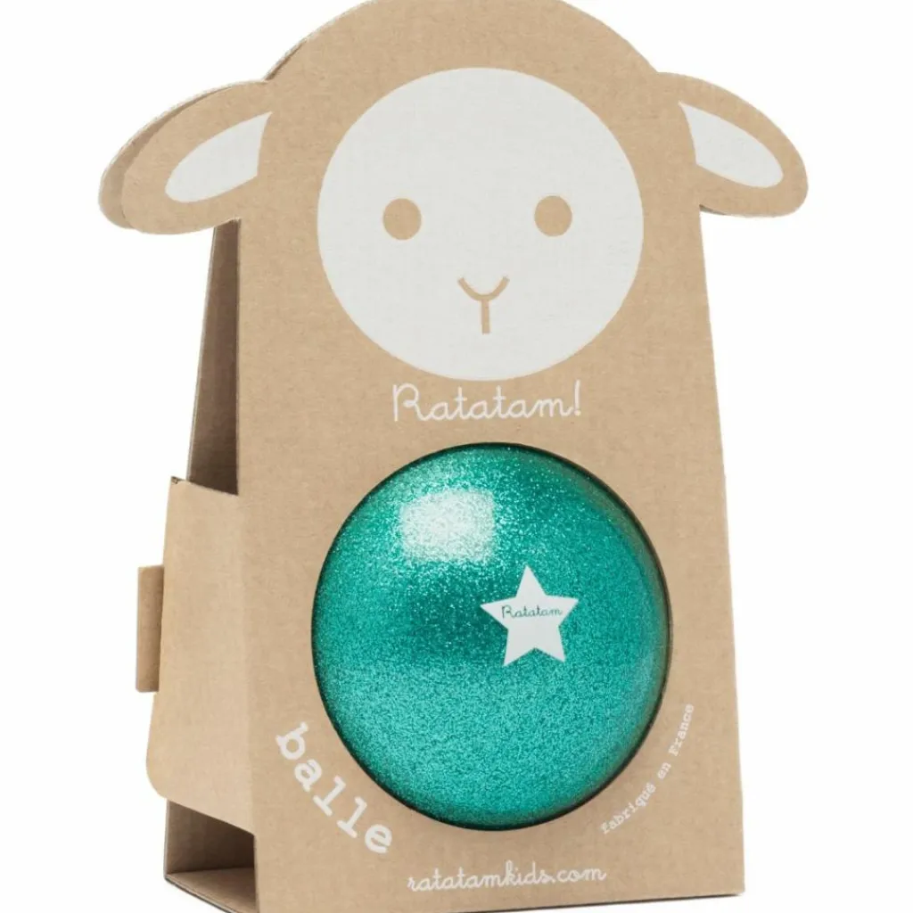 Sale Ballon paillettes Vert (10 cm) Balle Souple