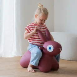 Clearance Ballon sauteur Hoppi Lapin Bordeaux Ballon Sauteur