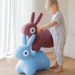 Clearance Ballon sauteur Hoppi Lapin Bleu Ballon Sauteur