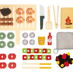 New Barbecue en bois (55 pièces) Enfant Cuisine Enfant