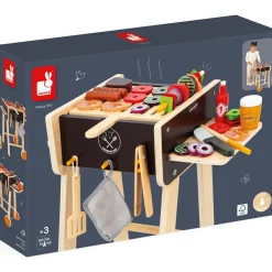 New Barbecue en bois (55 pièces) Enfant Cuisine Enfant