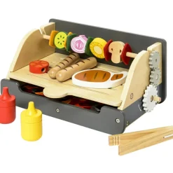 New Barcecue en bois Dînette Et Aliments Factices