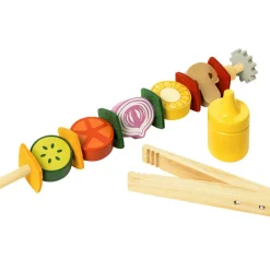 New Barcecue en bois Dînette Et Aliments Factices