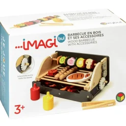 New Barcecue en bois Dînette Et Aliments Factices