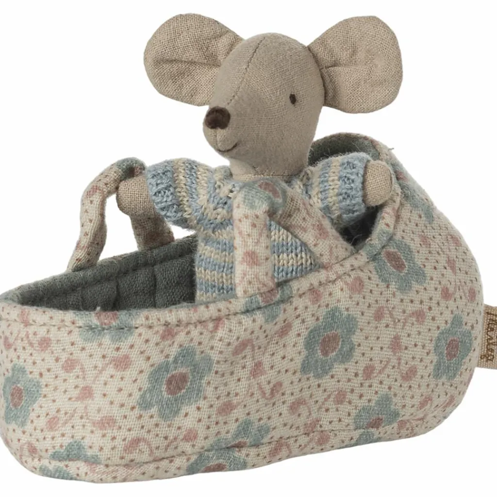 Discount Bébé souris dans la nacelle Bleu Figurines De Jeu