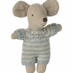 Discount Bébé souris dans la nacelle Bleu Figurines De Jeu