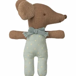 Online Bébé souris mi-endormie mi-éveillée dans une boîte d'allumettes Bleu Figurines De Jeu