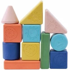 New Blocs à empiler et hochet (11 pièces) Jouet À Empiler