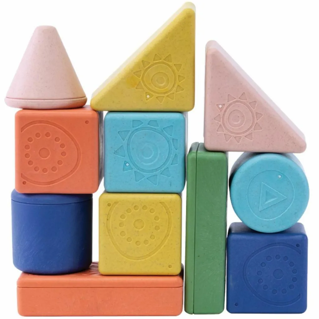 New Blocs à empiler et hochet (11 pièces) Jouet À Empiler