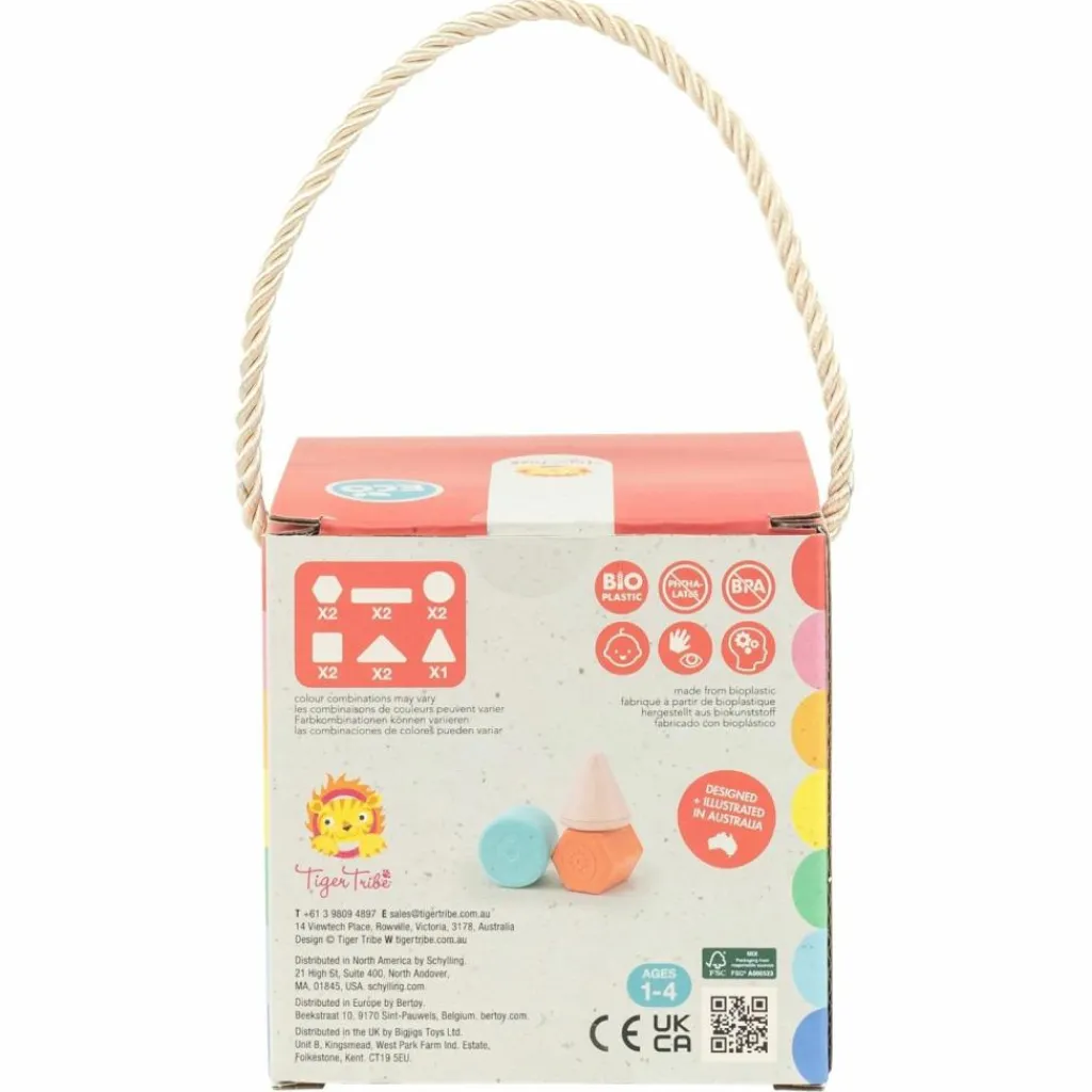 New Blocs à empiler et hochet (11 pièces) Jouet À Empiler