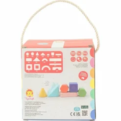 Blocs à empiler et hochet (24 pièces) Jouet À Empiler