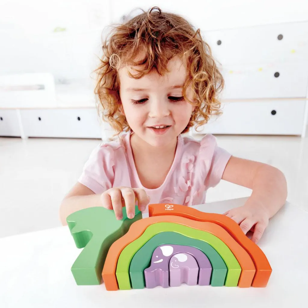 Sale Blocs à empiler Safari Eléphant Jouet À Empiler