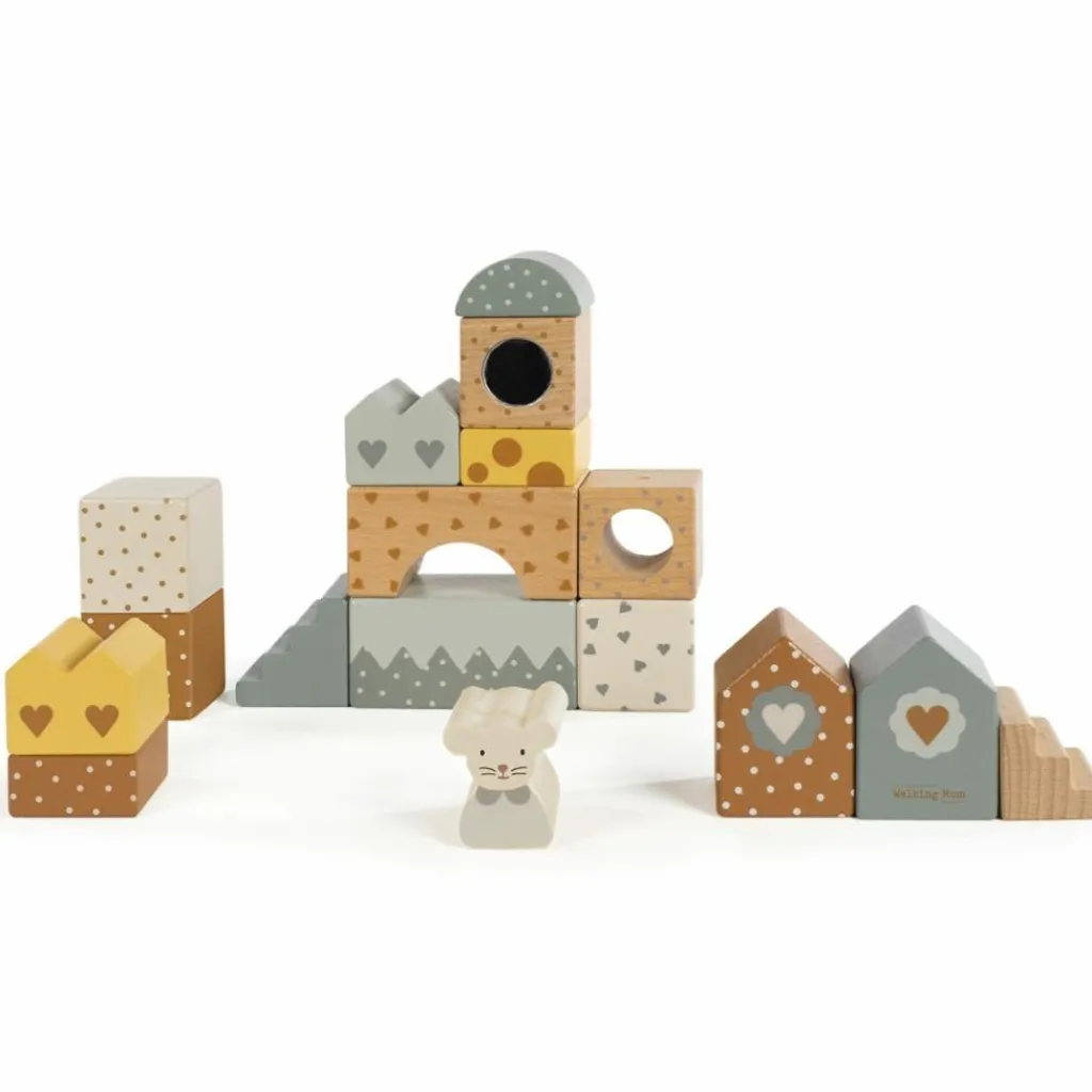 Blocs de construction en bois Poppy Jeu De Construction