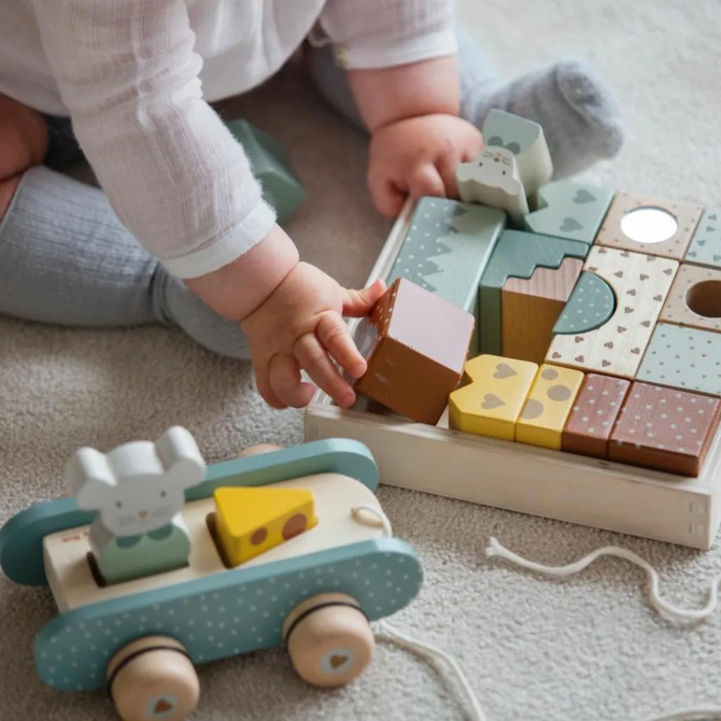 Blocs de construction en bois Poppy Jeu De Construction