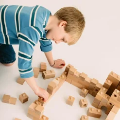 Discount Blocs de construction en bois FSC Brick A Block Builder (59 pièces) Jeu De Construction