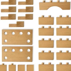 Discount Blocs de construction en bois FSC Brick A Block Starter (24 pièces) Jeu De Construction