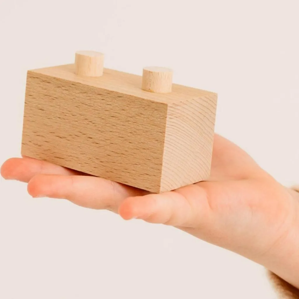 Discount Blocs de construction en bois FSC Brick A Block Starter (24 pièces) Jeu De Construction