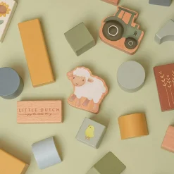 Outlet Blocs de construction en bois Little Farm Jeu De Construction