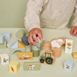 Outlet Blocs de construction en bois Little Farm Jeu De Construction
