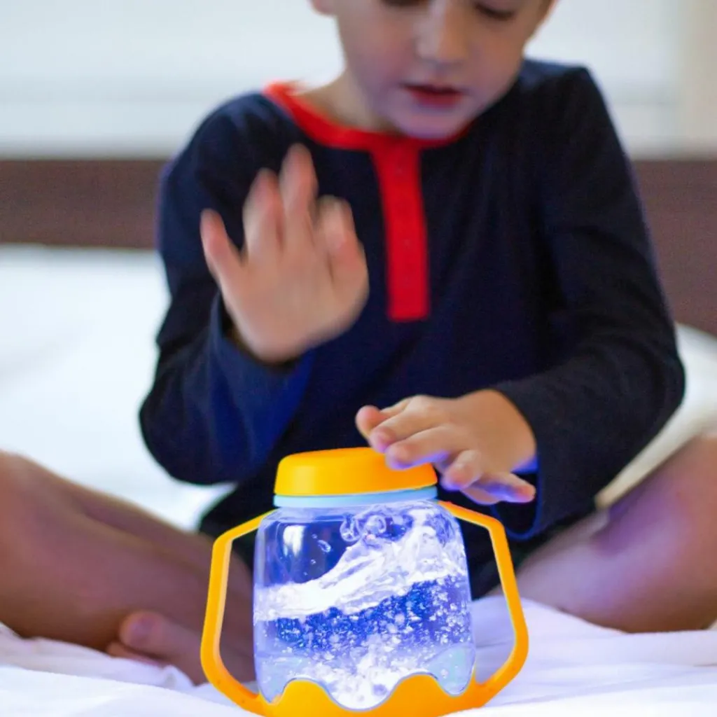 New Bocal sensoriel orange Bouteille Sensorielle