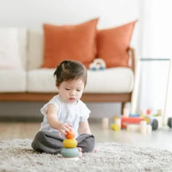 Clearance Bols à empiler en bois d'hévéa Jouet À Empiler