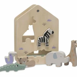 Boîte à forme en bois Jungle Jambo Jouet À Encastrer