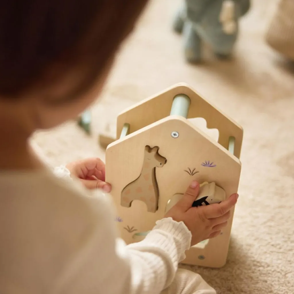 Boîte à forme en bois Jungle Jambo Jouet À Encastrer