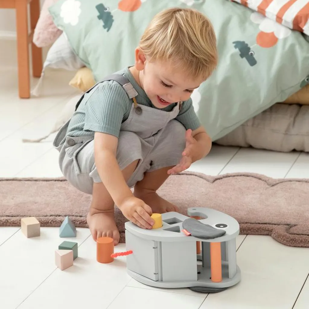 New Boîte à formes Elphee Gris Jouet À Encastrer