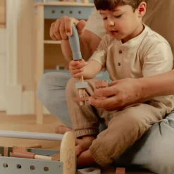 Boîte à outils en bois FSC Etabli Et Outils