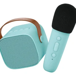 New Boîte karaoké enceinte et micro Bleu Micro Karaoké