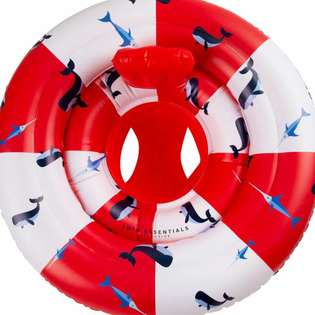 New Bouée bébé Baleine rouge-blanc Bouée