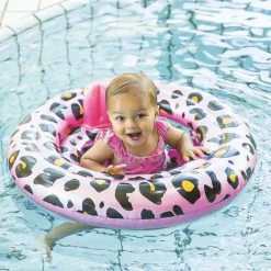 Best Bouée bébé Léopard rose et doré Bouée