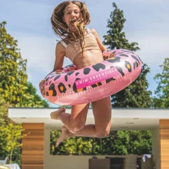 Best Bouée Léopard rose et doré (55 cm) Bouée