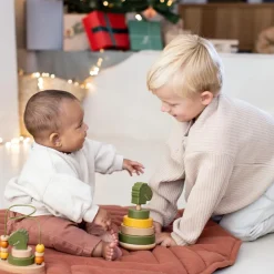 Sale Boulier en bois avec tour à empiler Mr. Dino Boulier