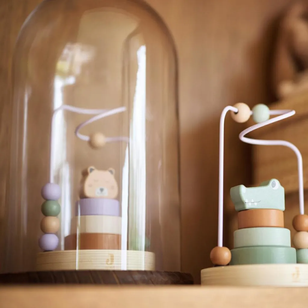 Online Boulier en bois avec tour à empiler Jungle Jambo Cheetah Boulier