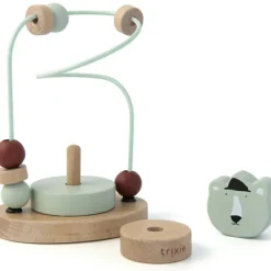 Clearance Boulier en bois avec tour à empiler ours Mr. Polar Bear Boulier