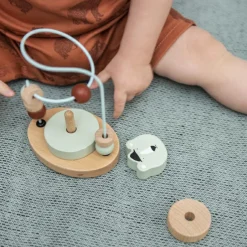 Clearance Boulier en bois avec tour à empiler ours Mr. Polar Bear Boulier